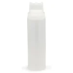 24 OZ CLEAR SQUEEZE BOTTLE, 3 TIPS